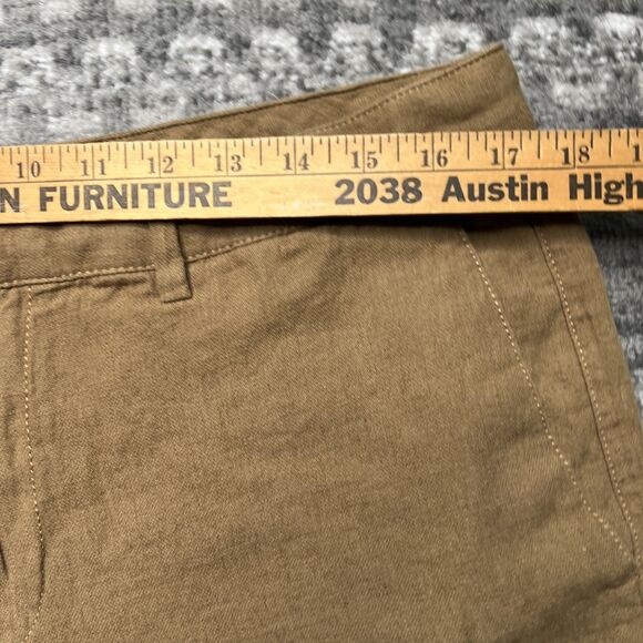 Banana Republic Linen Blend Shorts Men's 35 Tan 7" Inseam Pockets Chino - Picture 4 of 8